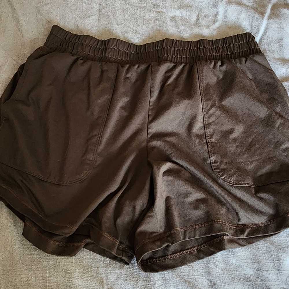 All in motion olive green sport shorts